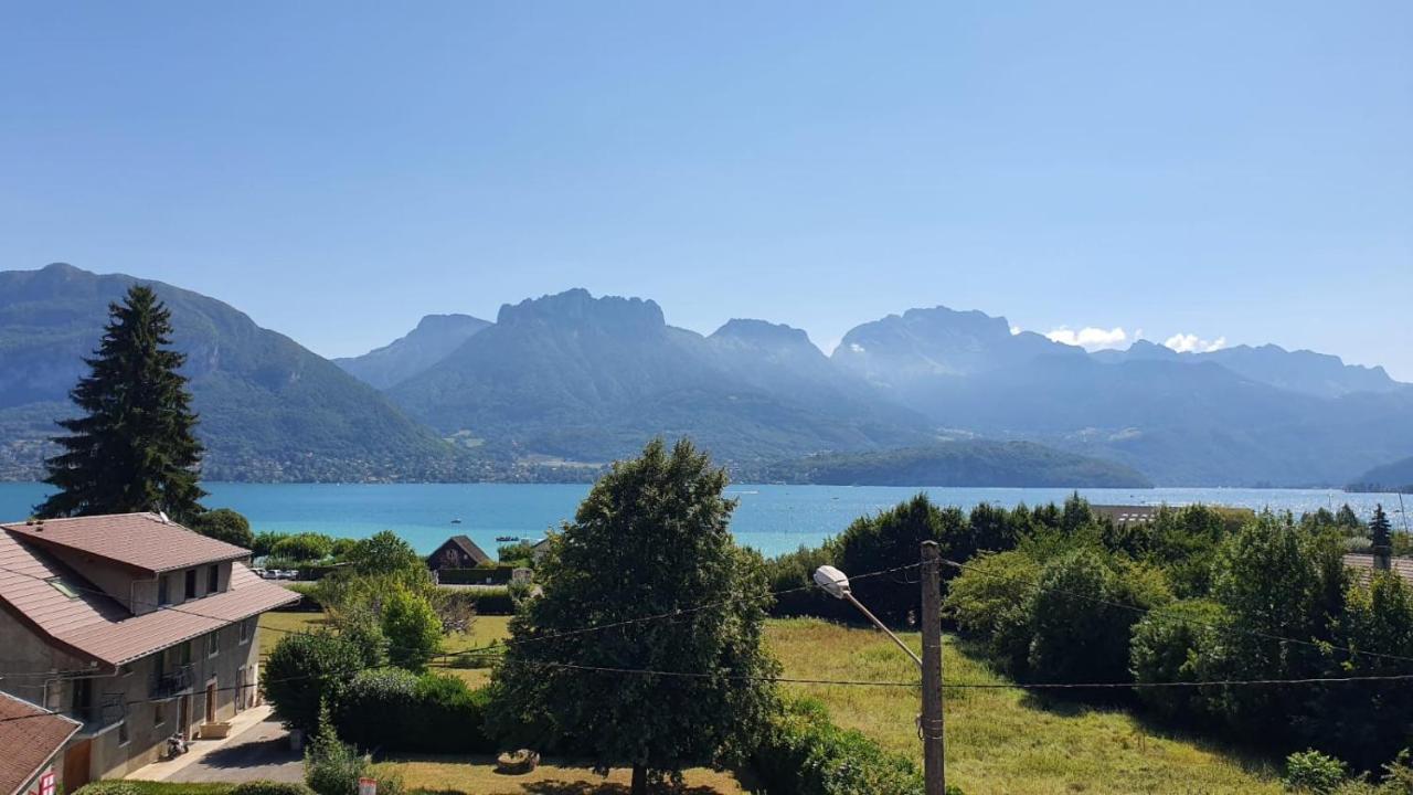 Charmant Duplex Face Au Lac Sévrier Exteriör bild