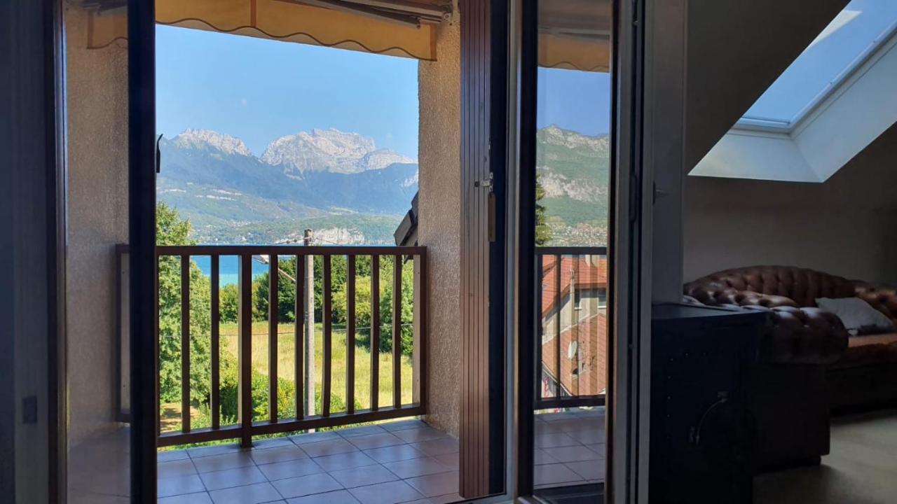 Charmant Duplex Face Au Lac Sévrier Exteriör bild